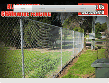 Tablet Screenshot of chainwirefence.com.au